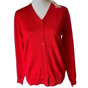 NWT. Grace Karin red cardigan sweater M